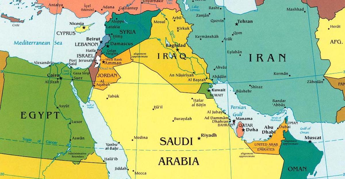 mapi Saudijske Arabije u okruženju