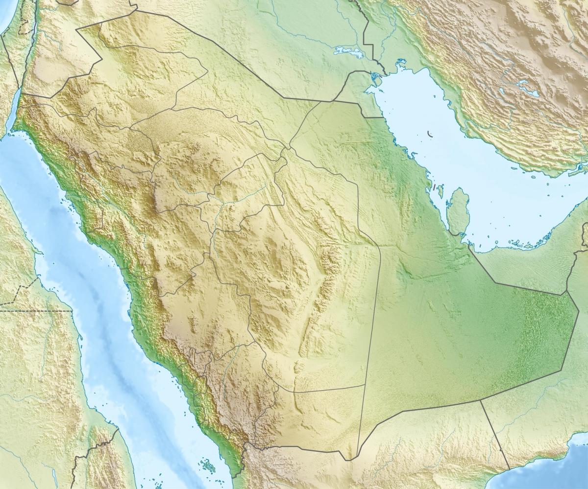 Mapi Saudijske Arabije planinama