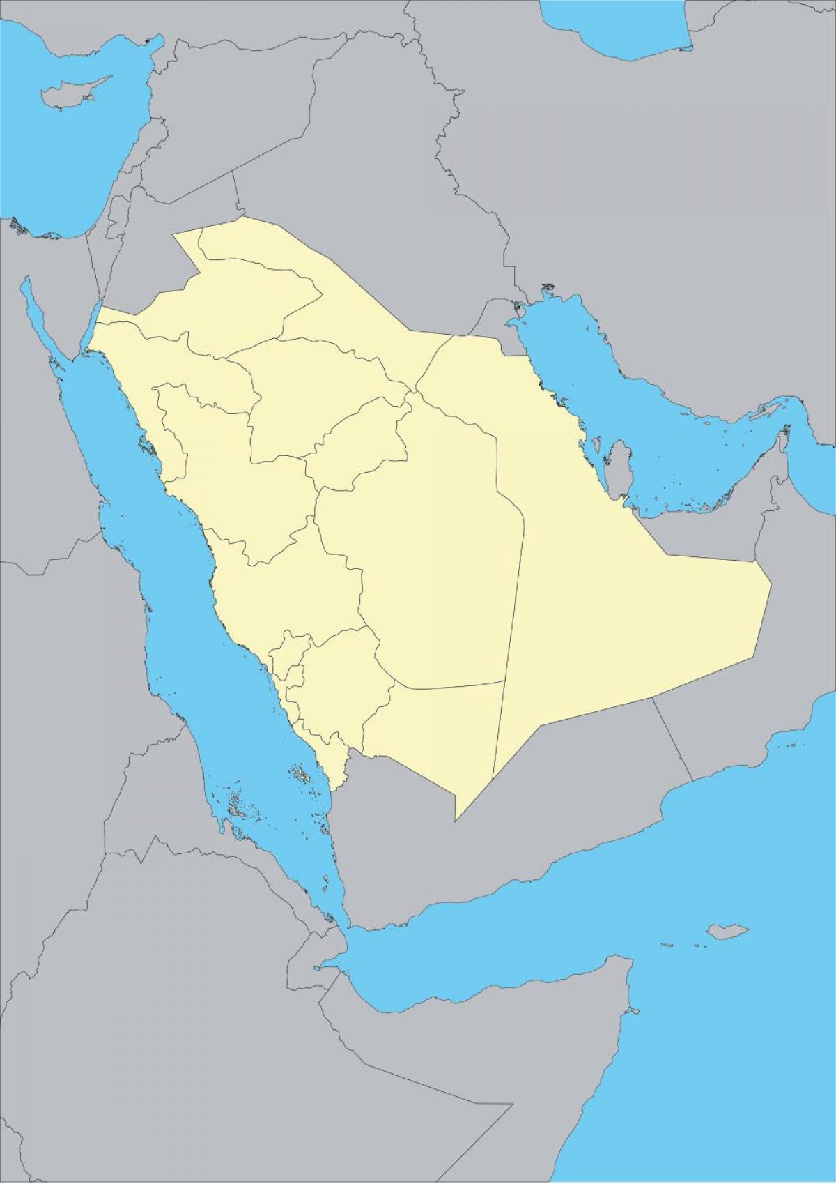 praznu kartu Saudijske Arabije