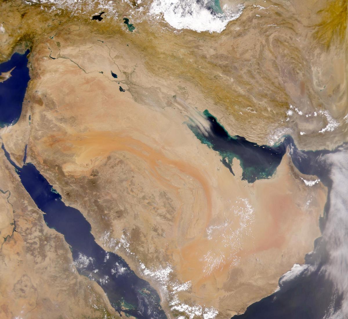 Mapi Saudijske Arabije satelit