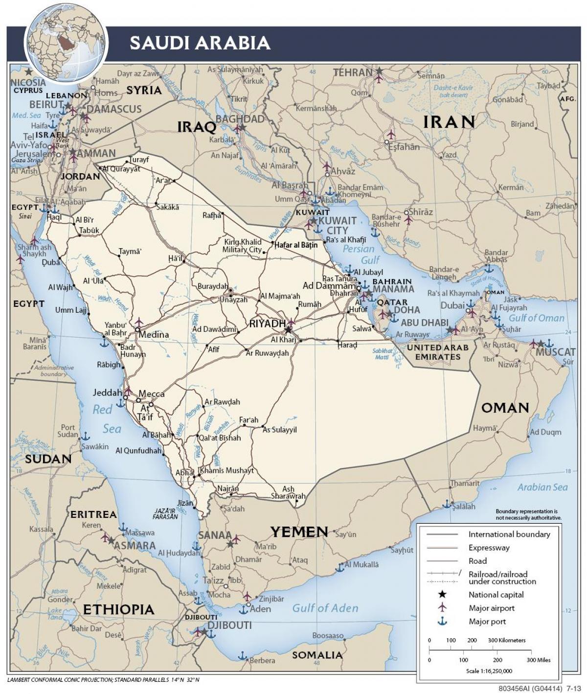 Mapa shoaiba Saudijske Arabije