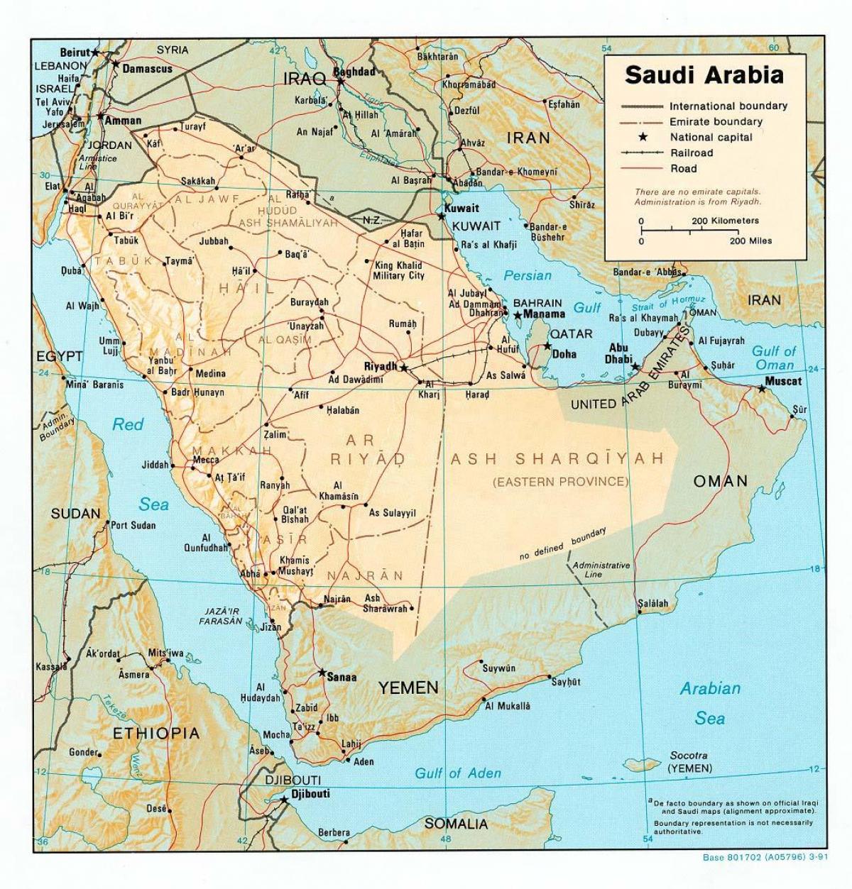 Saudijske Arabije mapu hd