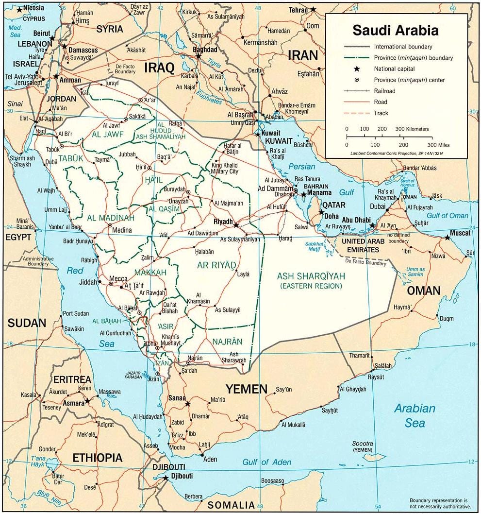 Mapi Saudijske Arabije slike