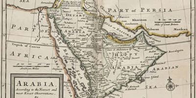 Mapa drevni Saudijske Arabije