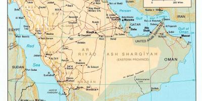 Saudijske Arabije mapu hd