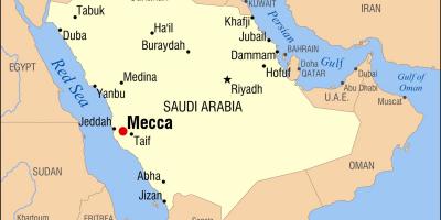 Mapa meki, u Saudijsku Arabiju