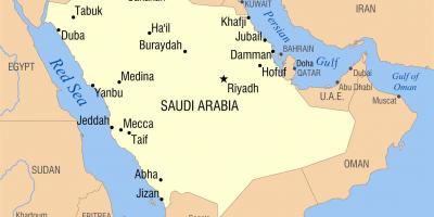 Rijadu KSA mapu
