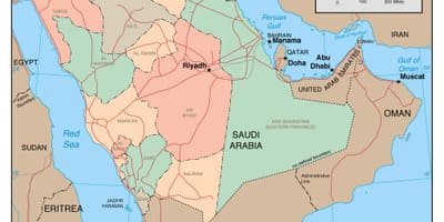 Mapi Saudijske Arabije država