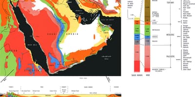 Geološke mapu Saudijske Arabije