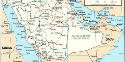Mapi Saudijske Arabije politički