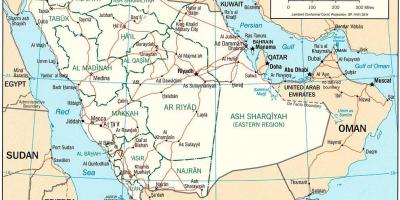 Mapi Saudijske Arabije politički