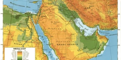 Mapi Saudijske Arabije pustinju